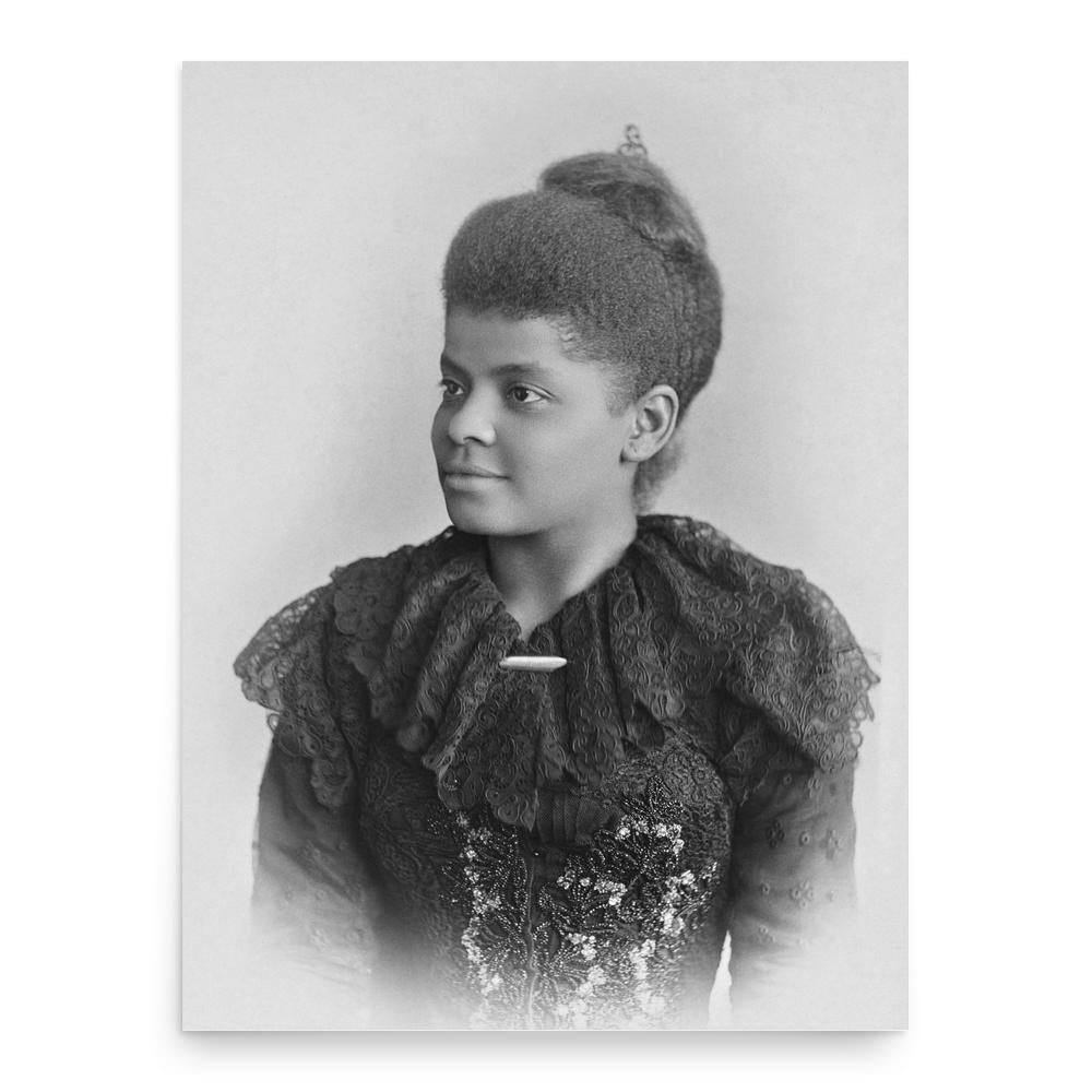 Ida B. Wells poster print, in size 18x24 inches.