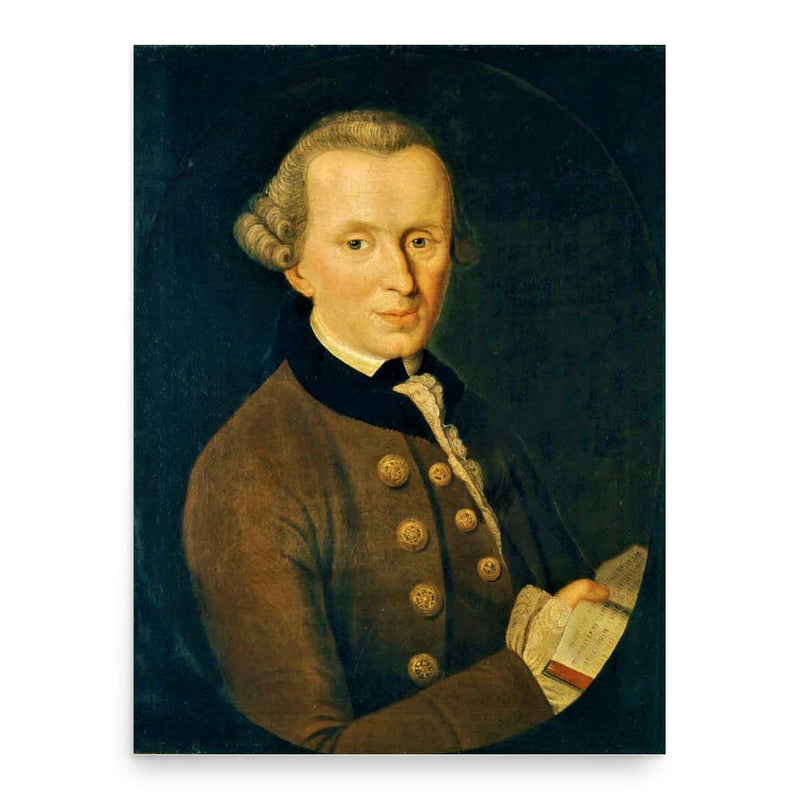 Immanuel Kant poster print, in size 18x24 inches.