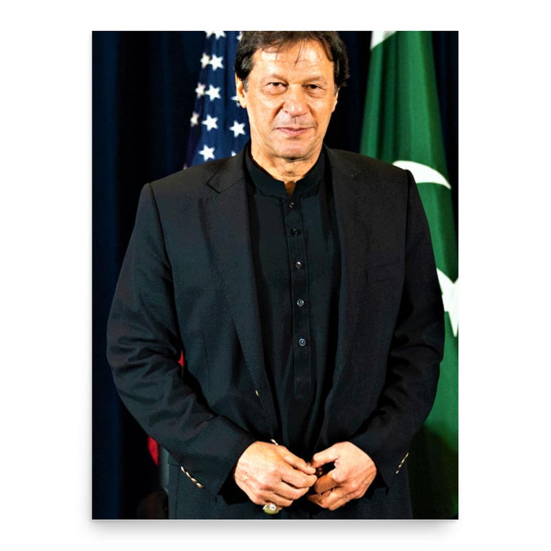 Imran Khan poster print, in size 18x24 inches.