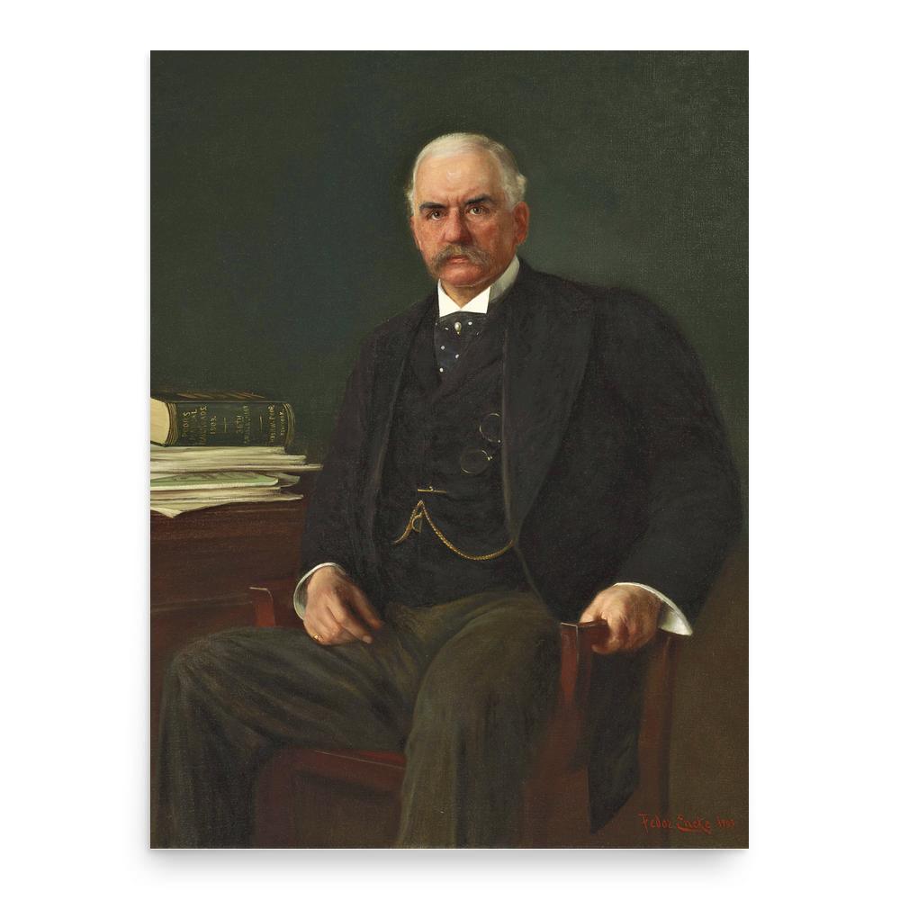 J.P. Morgan poster print, in size 18x24 inches.