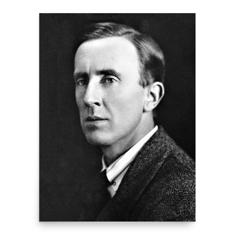 J.R.R. Tolkien poster print, in size 18x24 inches.