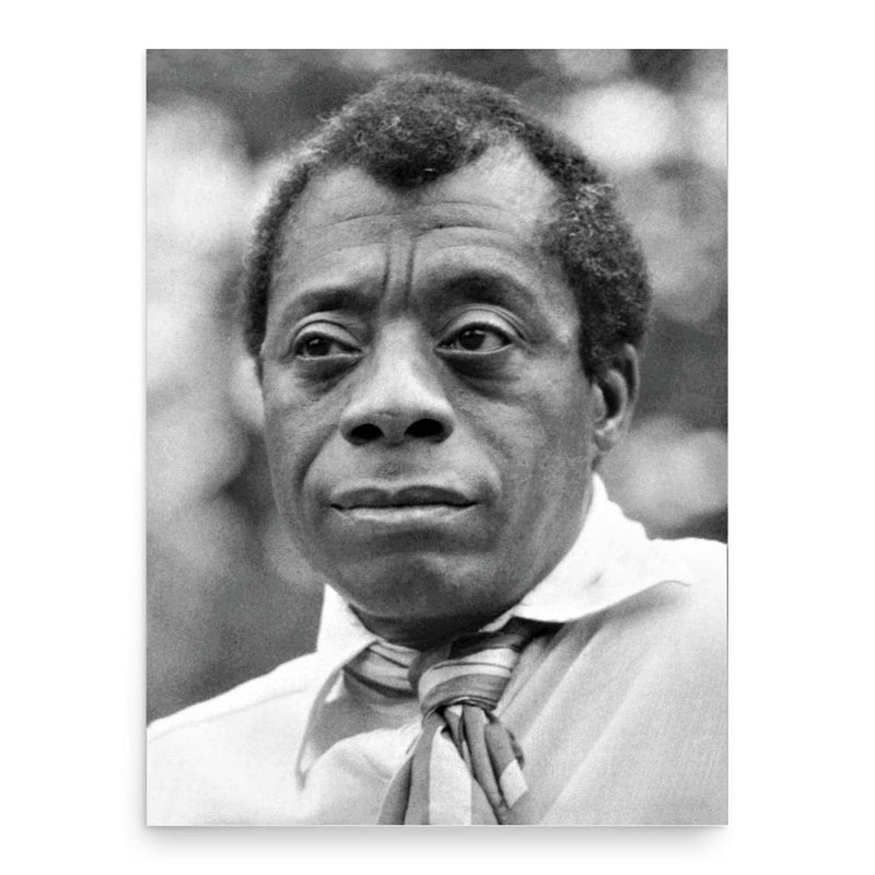 James Baldwin poster print, in size 18x24 inches.