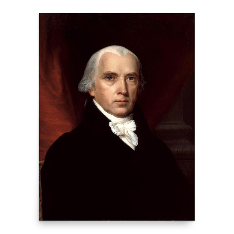 James Madison poster print, in size 18x24 inches.