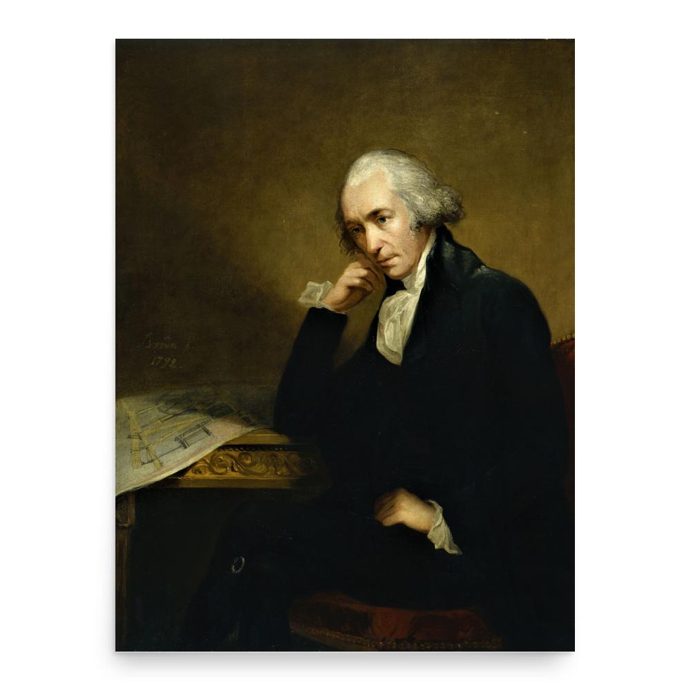 James Watt poster print, in size 18x24 inches.