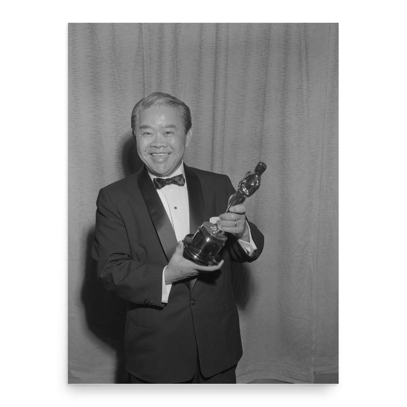 James Wong Howe poster print, in size 18x24 inches.