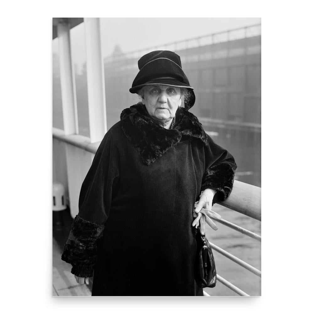Jane Addams poster print, in size 18x24 inches.