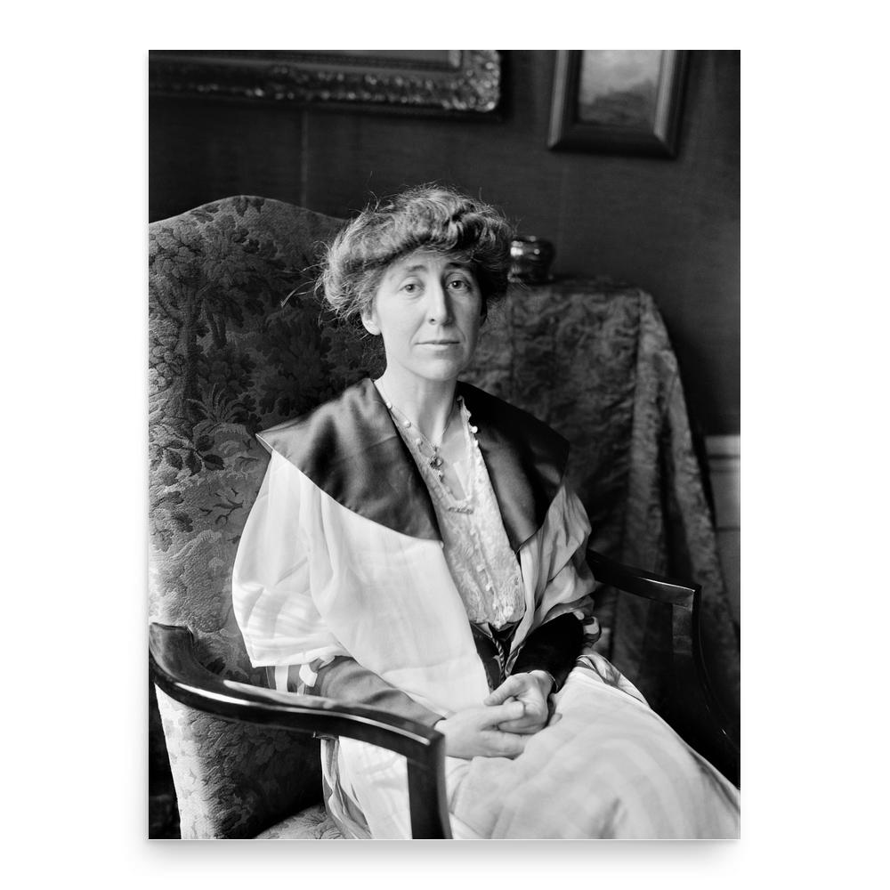 Jeannette Rankin poster print, in size 18x24 inches.