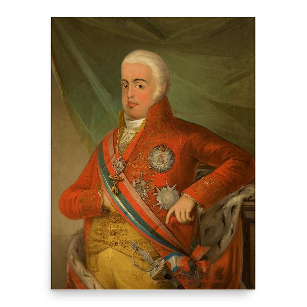 João VI of Portugal poster print, in size 18x24 inches.