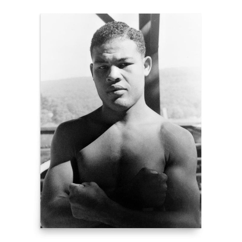 Joe Louis poster print, in size 18x24 inches.