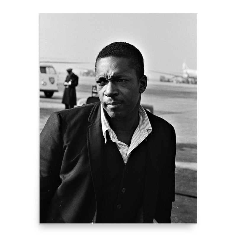 John Coltrane poster print, in size 18x24 inches.