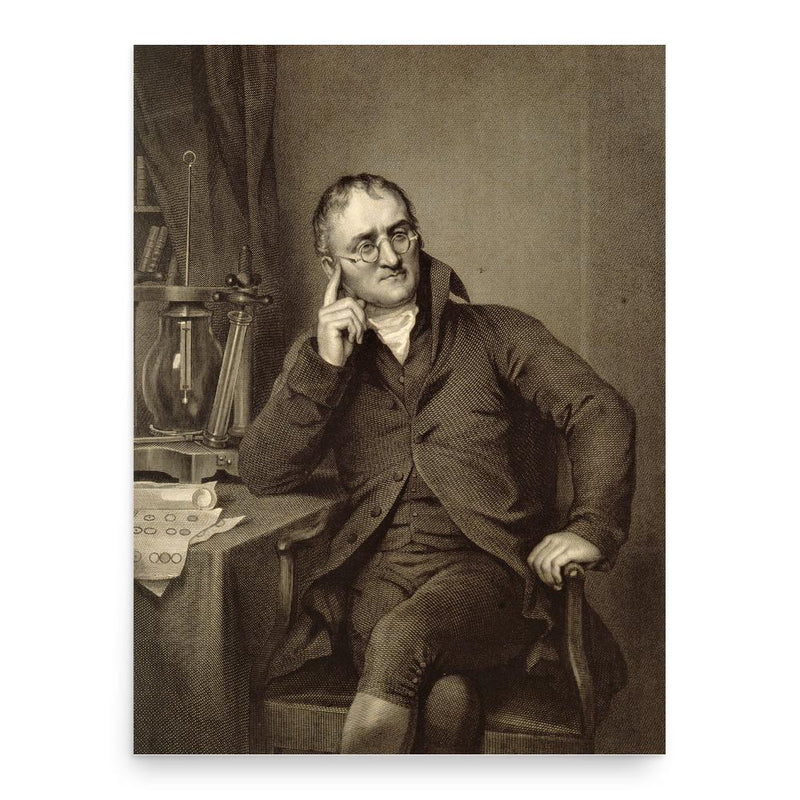 John Dalton poster print, in size 18x24 inches.