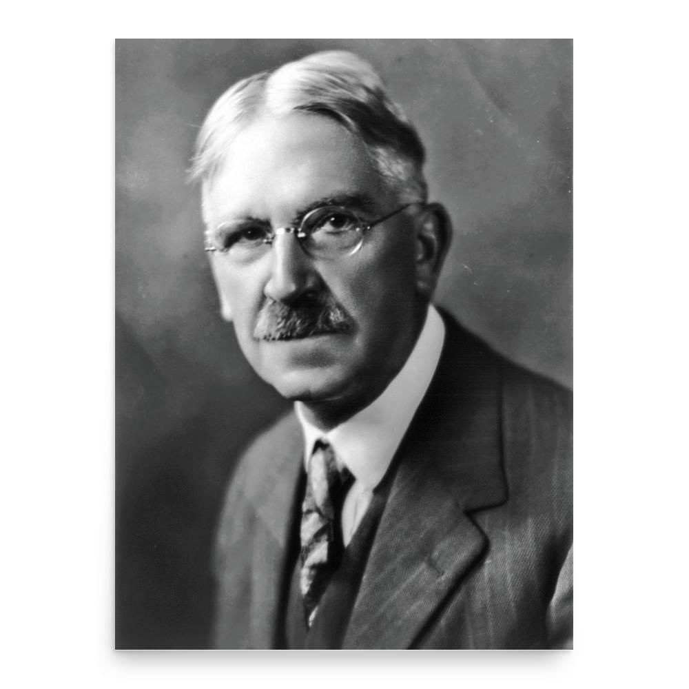 John Dewey poster print, in size 18x24 inches.
