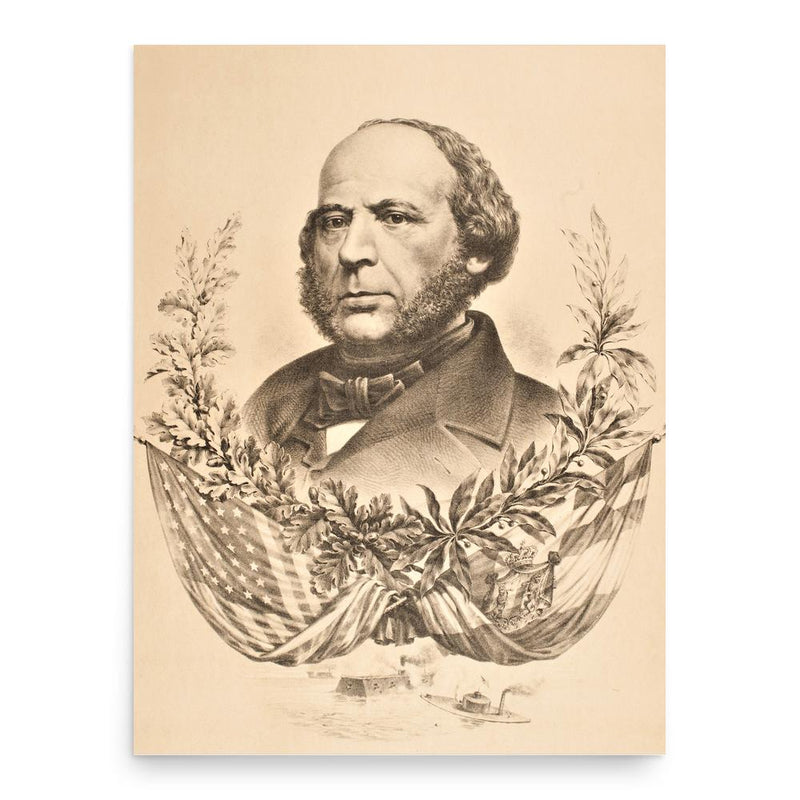 John Ericsson poster print, in size 18x24 inches.