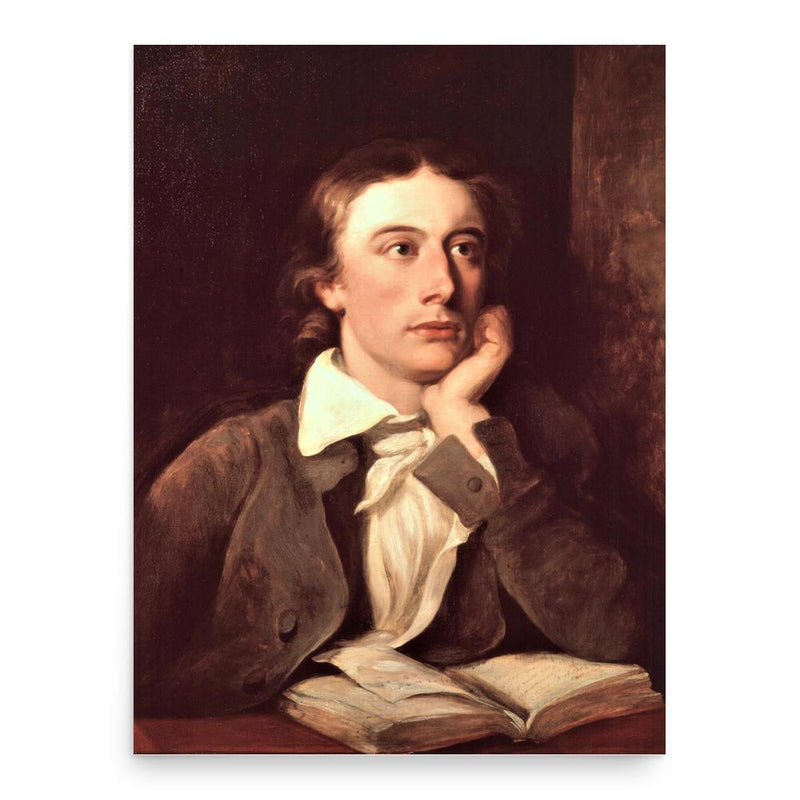 John Keats poster print, in size 18x24 inches.