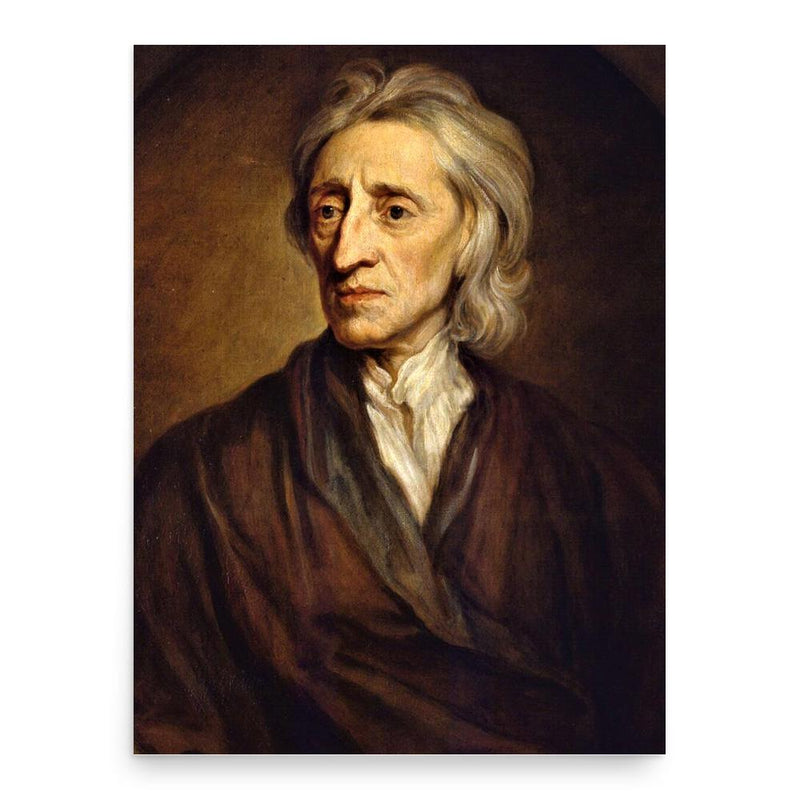 John Locke poster print, in size 18x24 inches.