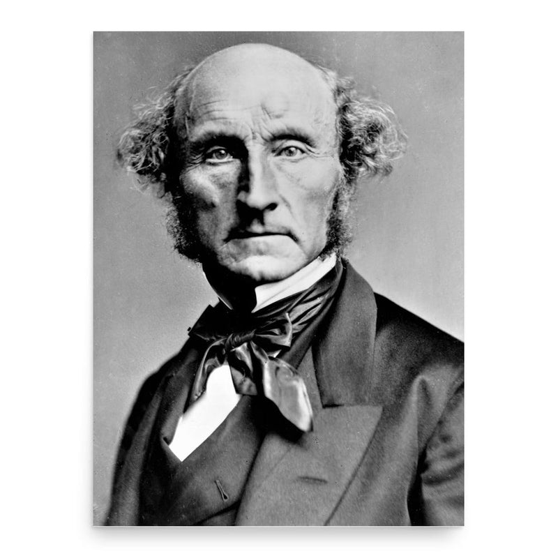 John Stuart Mill poster print, in size 18x24 inches.