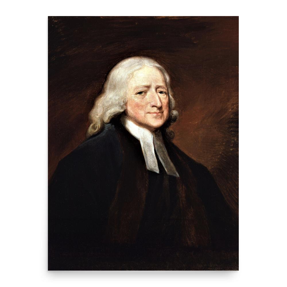 John Wesley poster print, in size 18x24 inches.