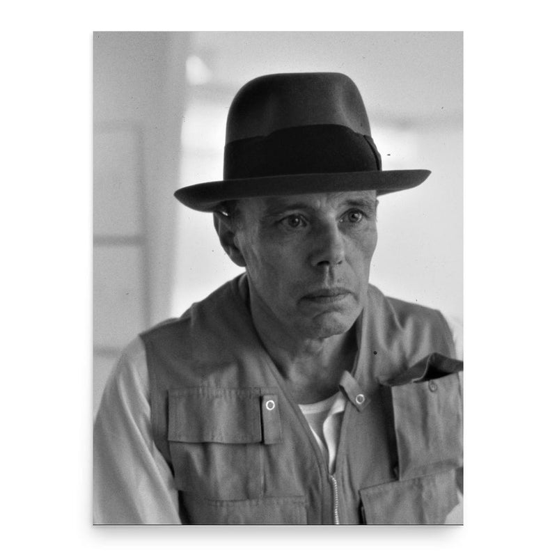 Joseph Beuys poster print, in size 18x24 inches.