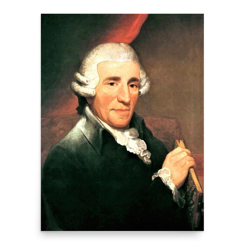 Joseph Haydn poster print, in size 18x24 inches.