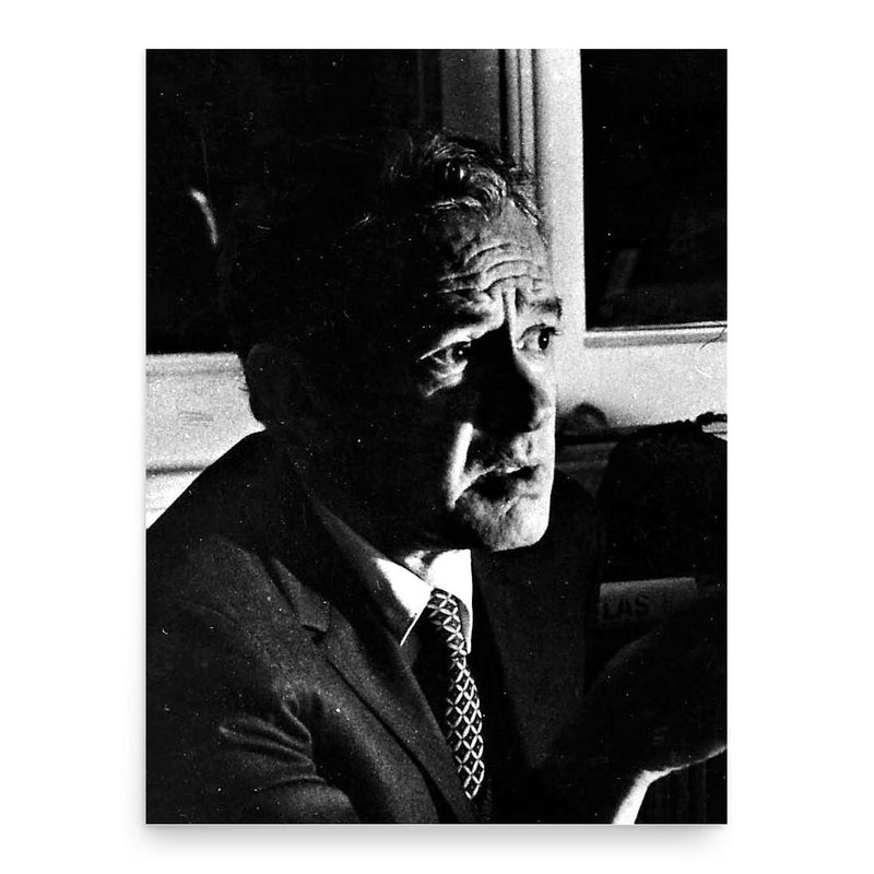 Juan Rulfo poster print, in size 18x24 inches.