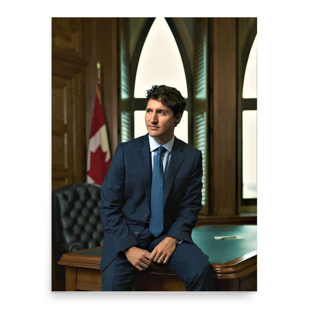 Justin Trudeau poster print, in size 18x24 inches.
