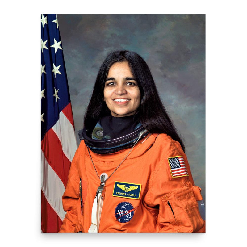 Kalpana Chawla poster print, in size 18x24 inches.