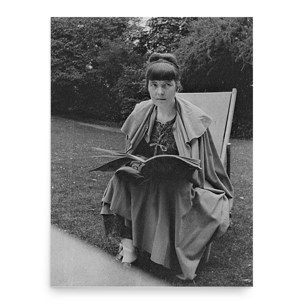 Katherine Mansfield poster print, in size 18x24 inches.