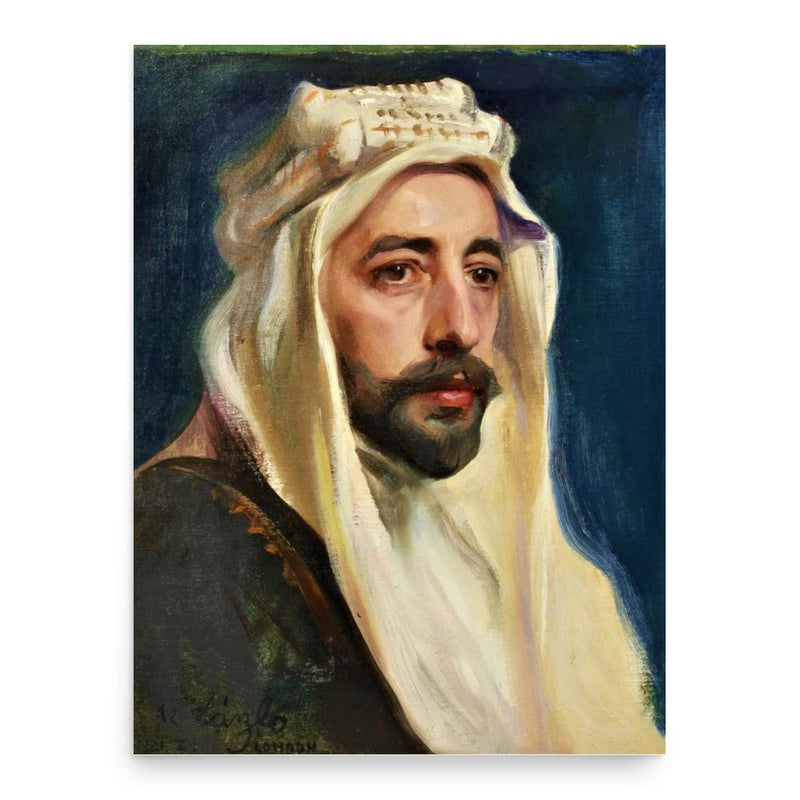 King Faisal I poster print, in size 18x24 inches.