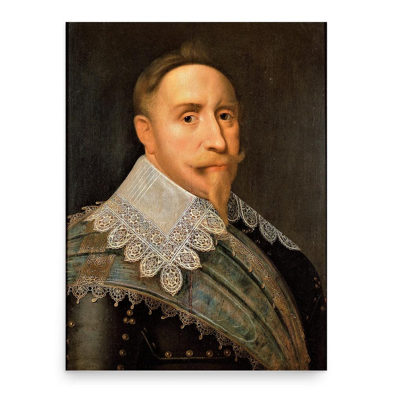 King Gustav II Adolph poster print, in size 18x24 inches.