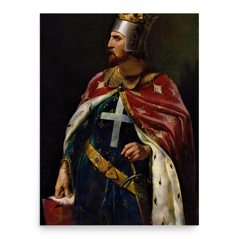 King Richard the Lionheart poster print, in size 18x24 inches.