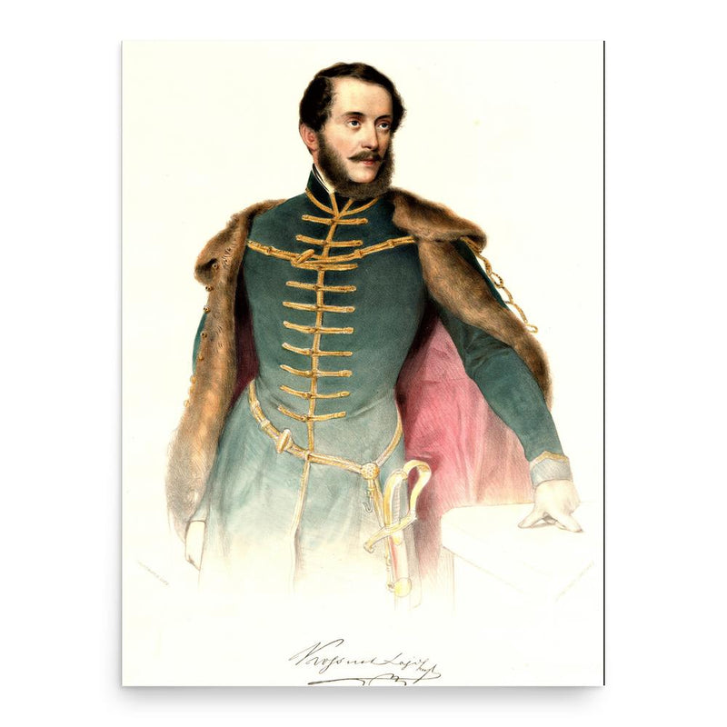 Lajos Kossuth poster print, in size 18x24 inches.