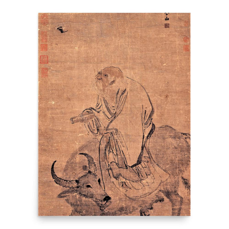 Laozi poster print, in size 18x24 inches.