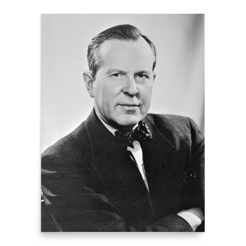 Lester B. Pearson poster print, in size 18x24 inches.