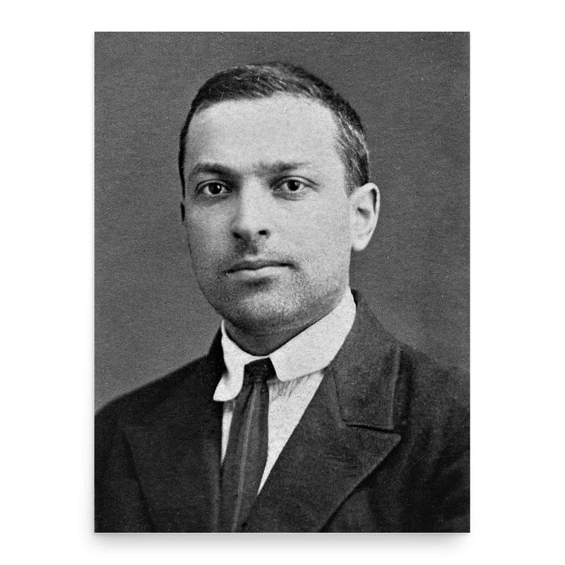 Lev Vygotsky poster print, in size 18x24 inches.