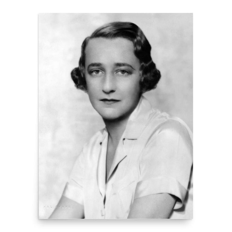 Lillian Hellman poster print, in size 18x24 inches.