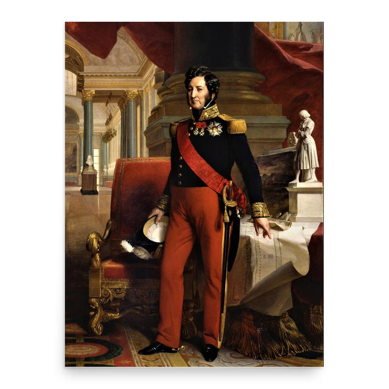 Louis-Philippe poster print, in size 18x24 inches.