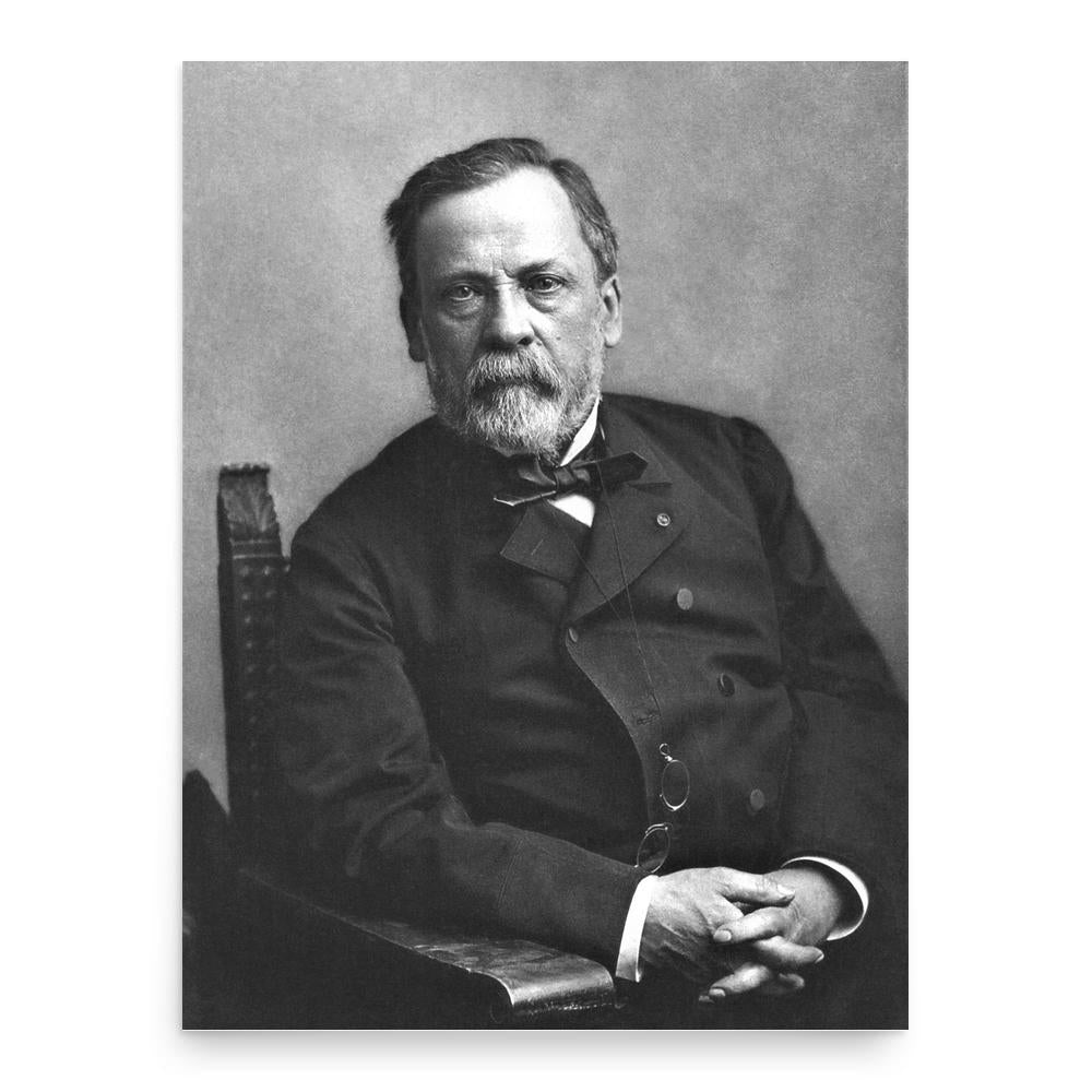 Louis Pasteur poster print, in size 18x24 inches.