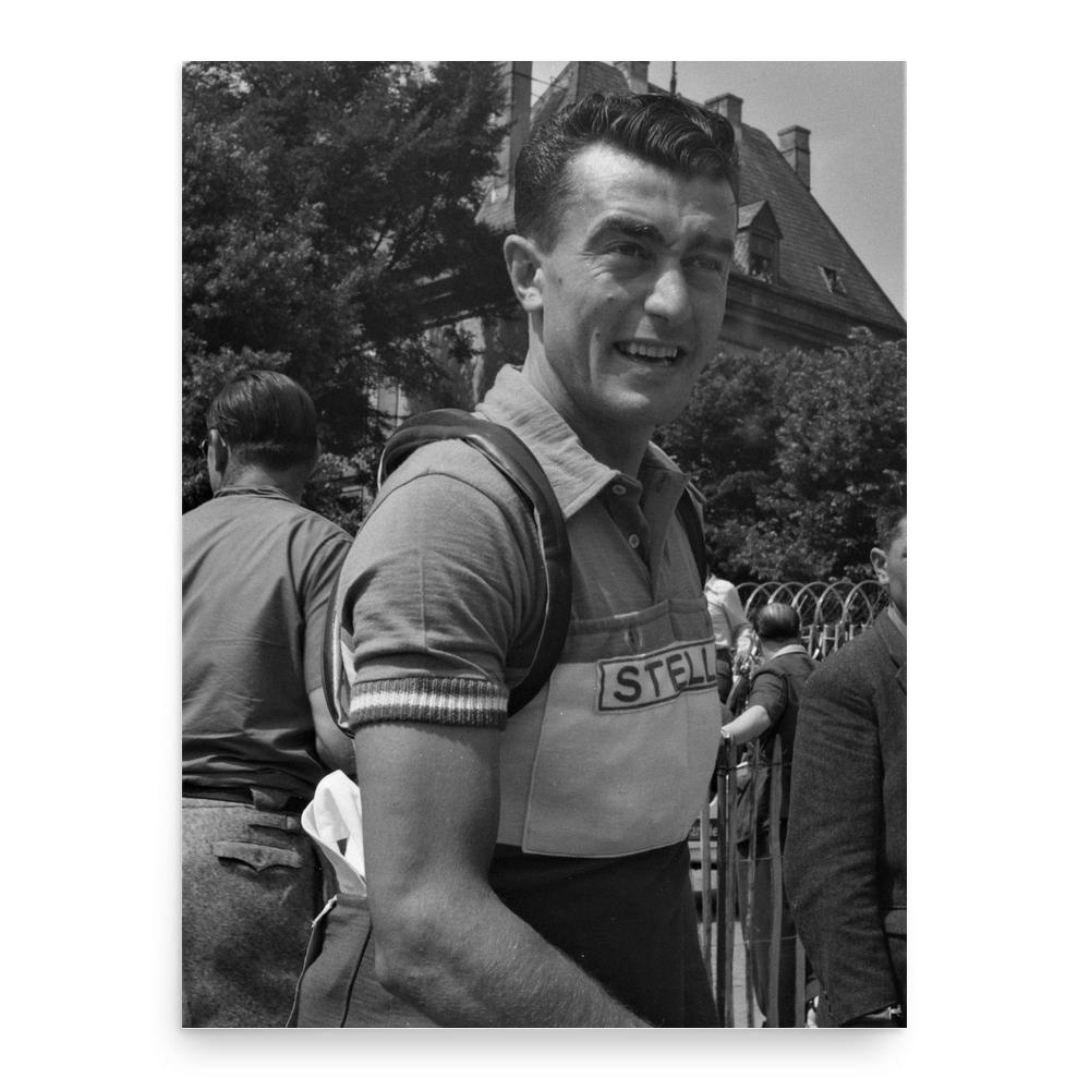Louison Bobet poster print, in size 18x24 inches.