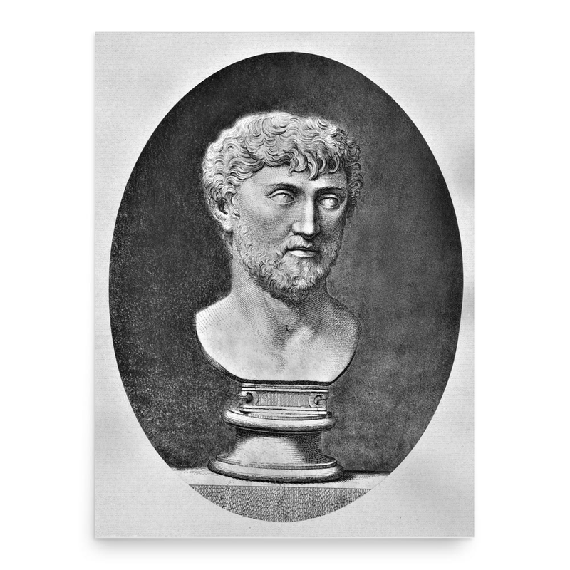 Lucretius poster print, in size 18x24 inches.