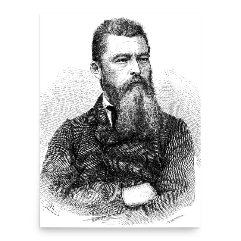 Ludwig Feuerbach poster print, in size 18x24 inches.