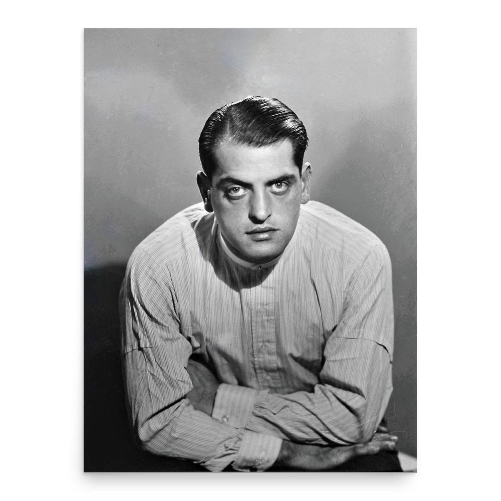 Luis Buñuel poster print, in size 18x24 inches.