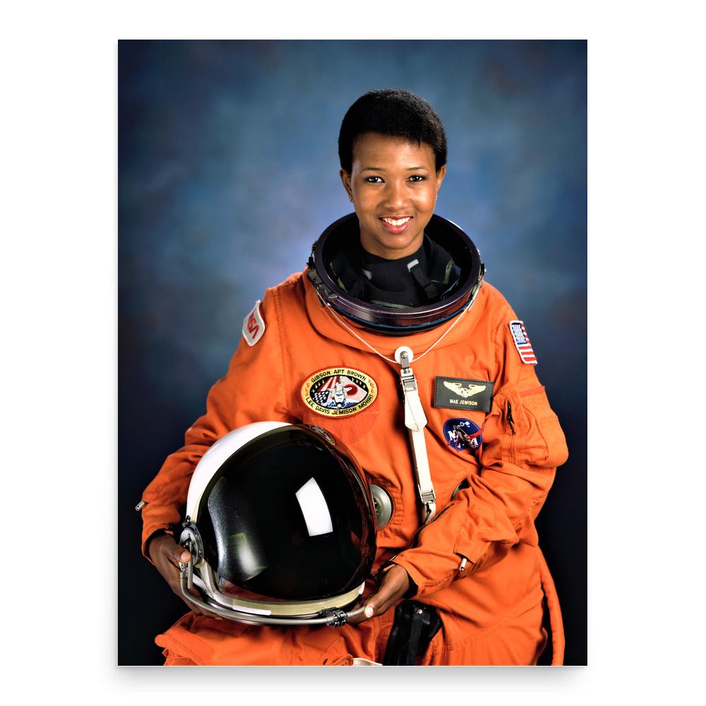 Mae Jemison poster print, in size 18x24 inches.