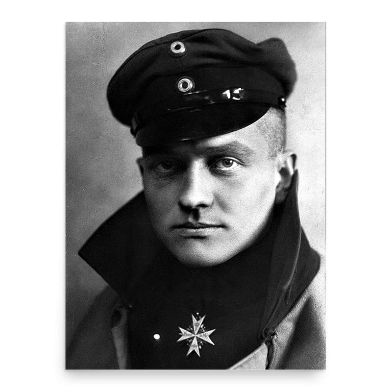 Manfred von Richthofen poster print, in size 18x24 inches.