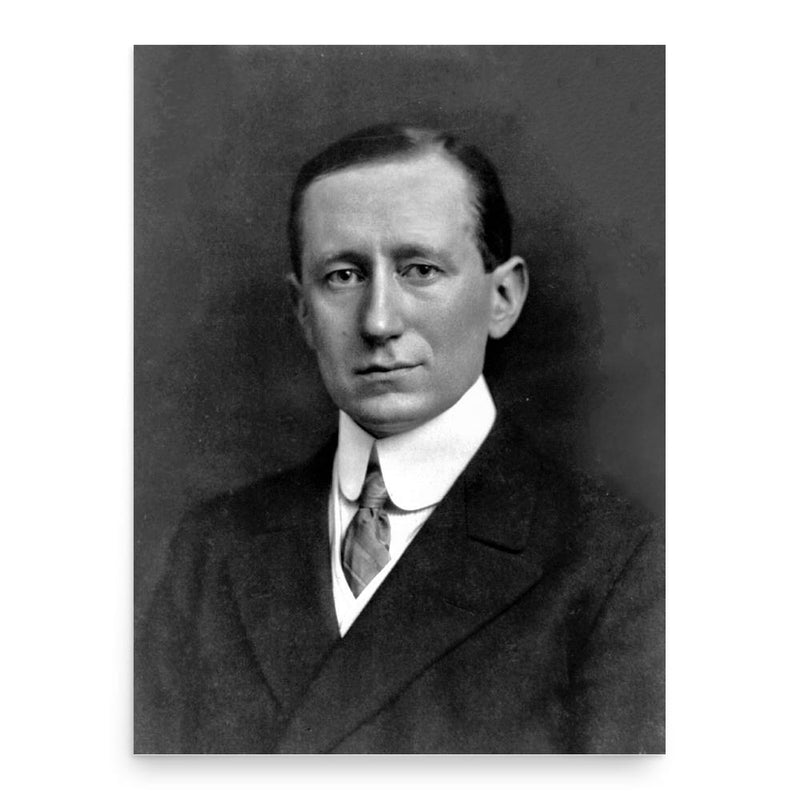 Marconi Guglielmo poster print, in size 18x24 inches.