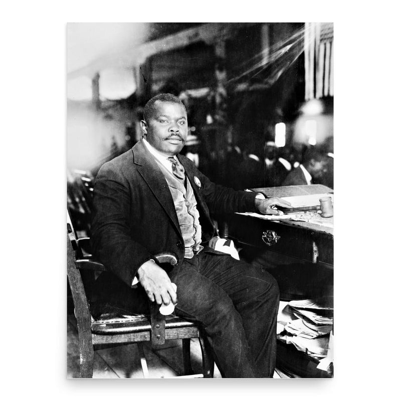 Marcus Garvey poster print, in size 18x24 inches.