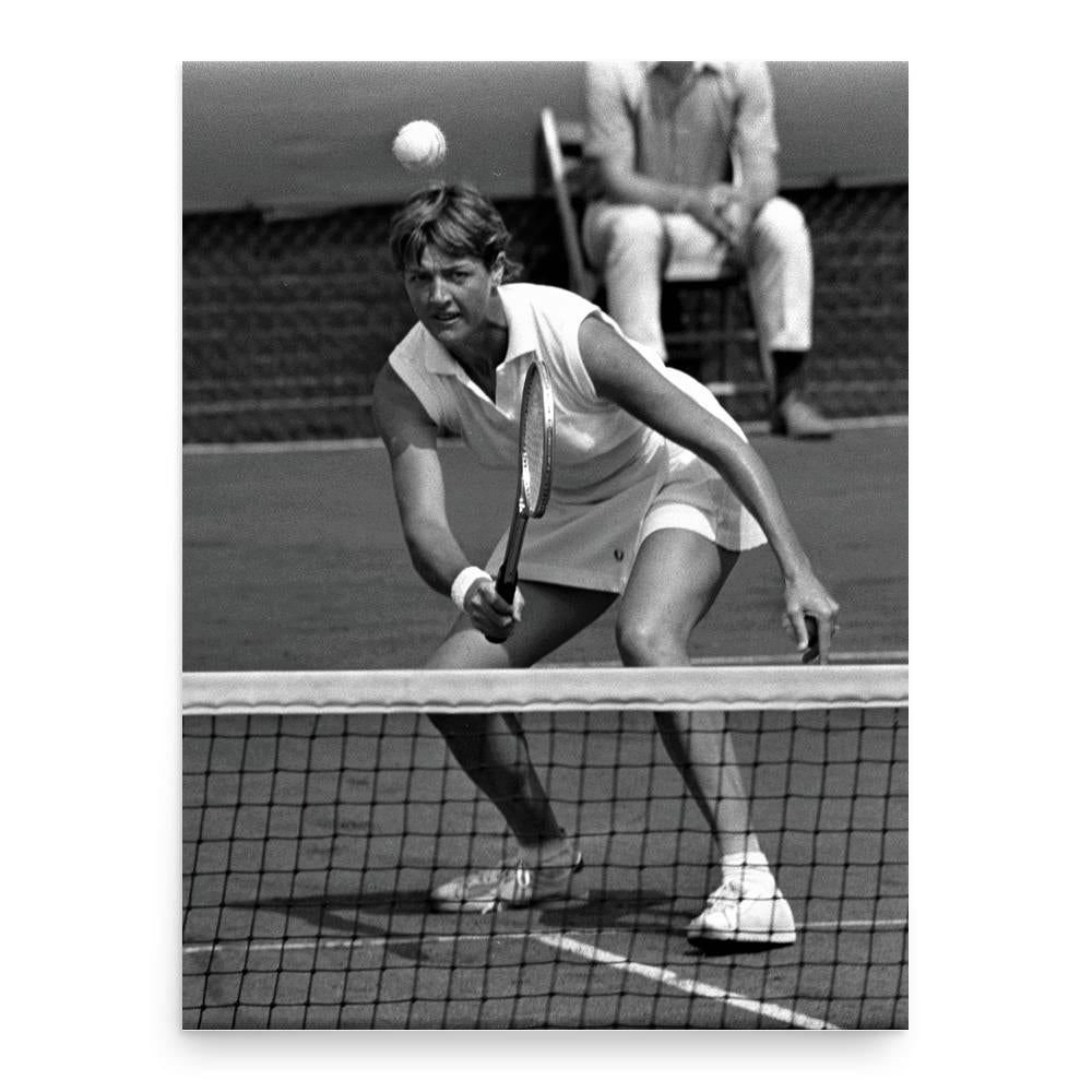 Margaret Court poster print, in size 18x24 inches.