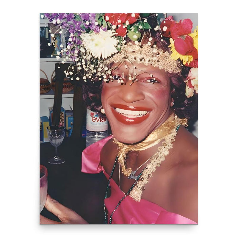 Marsha P. Johnson poster print, in size 18x24 inches.