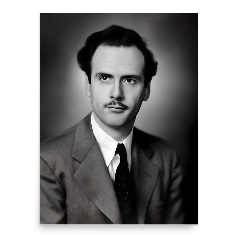 Marshall McLuhan poster print, in size 18x24 inches.