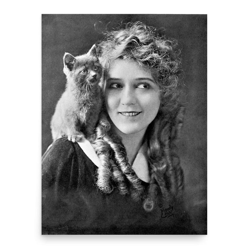 Mary Pickford poster print, in size 18x24 inches.