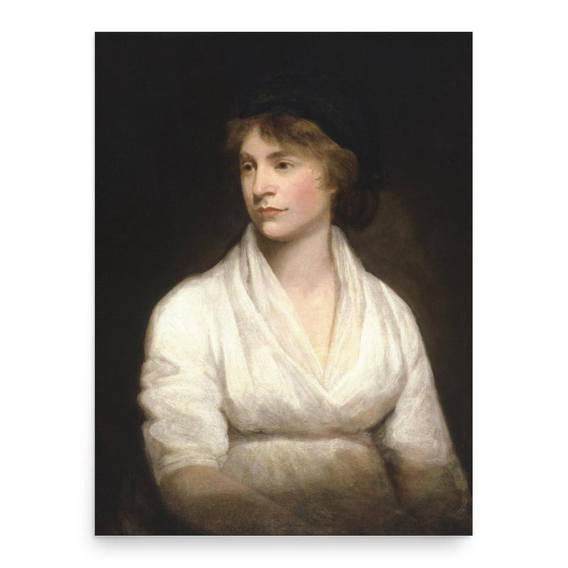 Mary Wollstonecraft poster print, in size 18x24 inches.